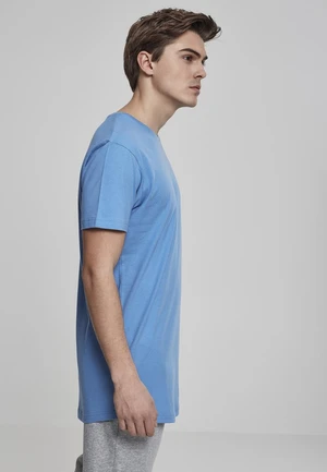 Long T-shirt in the shape of horizontal blue