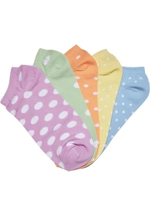 No Show Socks Dots 5-Pack summercolor