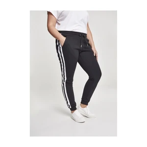 Women's College Contrast Sweatpants Black/White/Black