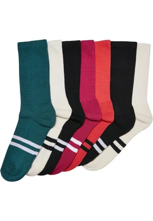 Double Stripe Socks 7-Pack Winter Color