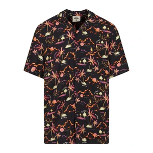 Men's Short Sleeve Shirt Just Rhyse Shirt Waikiki - Black