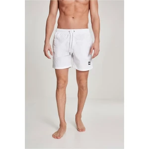 Block Swim Shorts White