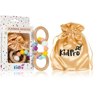 KidPro Teether & Rattle Fruit Mix hryzadielko s hrkálkou Rainbow 1 ks