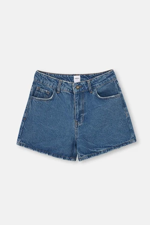 Dagi Light Blue High Waist Mom Denim Shorts