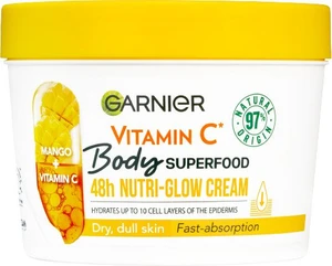 GARNIER Body Food Glow Cream Mango + Vitamin C, 380 ml