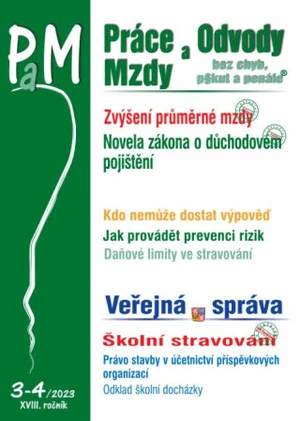 PaM 3-4/2023 Práce, odvody a mzdy bez chyb, pokut a penále - Novela zákona o důchodovém pojištění, Lékařské prohlídky na pracovišti - Ladislav Jouza