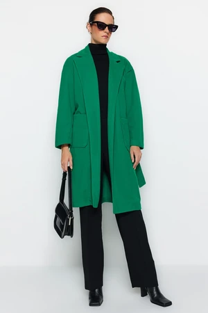 Trendyol Dark Green Regular Belted Coat