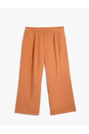 Koton Pleated Wide Leg Trousers