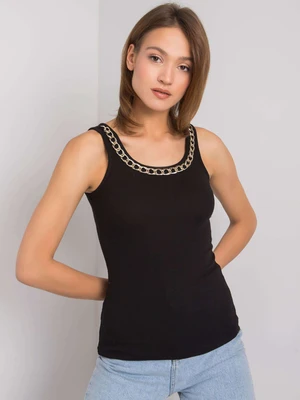 OCH BELLA Black ribbed top