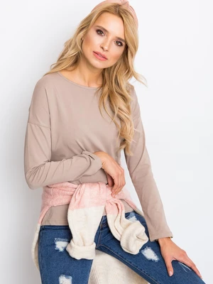 Heavenly dark beige blouse