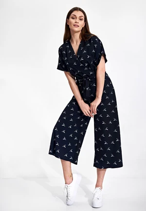 Figl Woman's Jumpsuit M863 Navy Blue