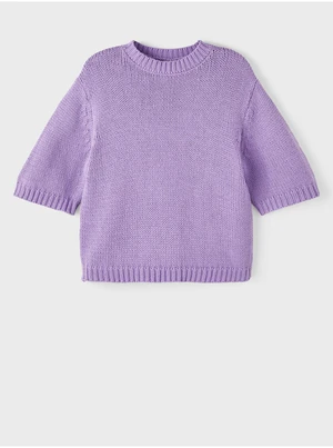 Purple girly sweater name it Balao - Girls