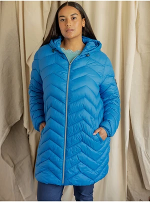 Blue Ladies Quilted Jacket Fransa - Women