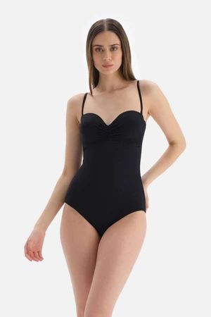 Dagi Black Strapless Heart Swimsuit