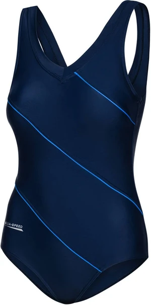 AQUA SPEED Woman's Swimsuits Sophie Navy Blue Pattern 49