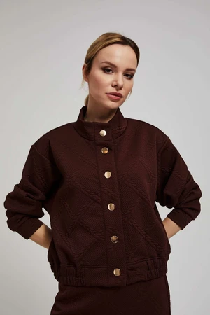 Sweatshirt with decorative buttons