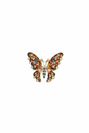 Butterfly brooch BZ-6 multicolor