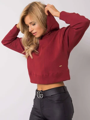 Burgundy sweatshirt You don't know me cjok0289. S27