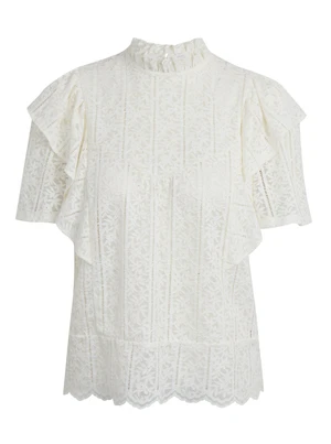 Orsay White Ladies Lace Blouse - Women