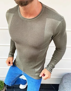 Khaki  férfi csúszásgátló pulóver
