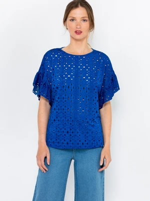 Blue blouse with madeira CAMAIEU - Ladies