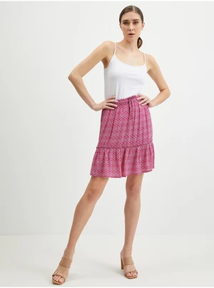 Orsay Dark pink Ladies Patterned Skirt - Women