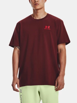 Under Armour T-Shirt UA LOGO EMB HEAVYWEIGHT SS-RED - Men