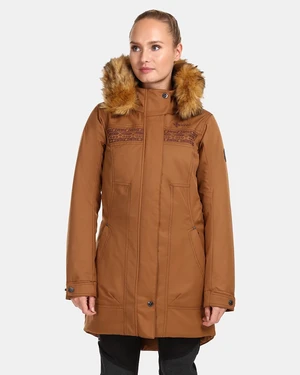 Women's winter coat Kilpi PERU-W Brown