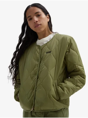 Pink-Green Women's Reversible Quilted Jacket VANS - Women