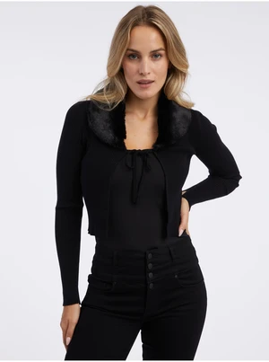 Orsay Black women's faux fur cardigan - Women