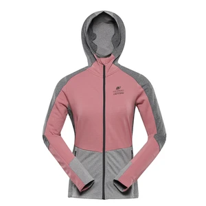 Women's quick-drying sweatshirt ALPINE PRO KARDA dusty rose