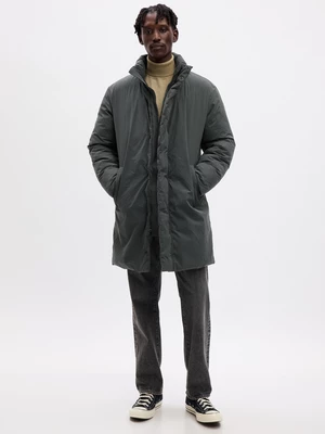 Dark grey men's winter parka GAP