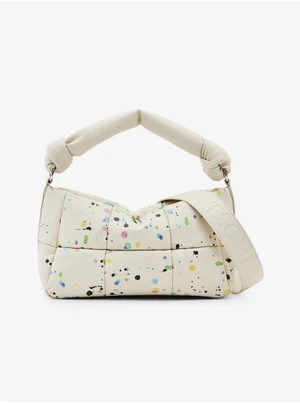 Cream Women's Patterned Handbag Desigual Splatter 23 Puffy Renn - Women