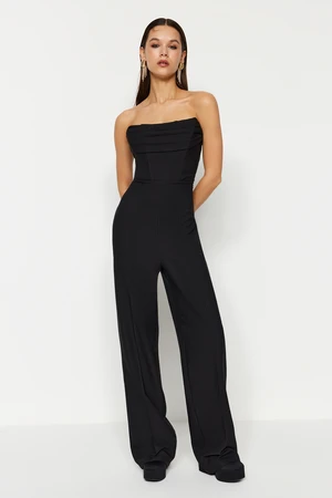 Trendyol Black Corset Detailed Woven Jumpsuit