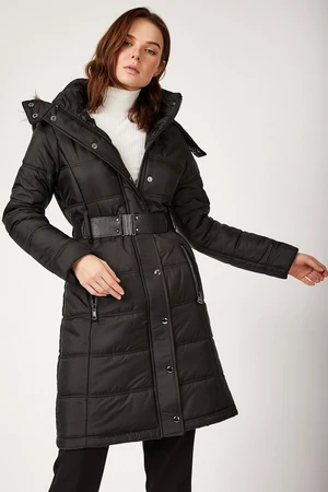 Bigdart Arched Puffer Coat -Black