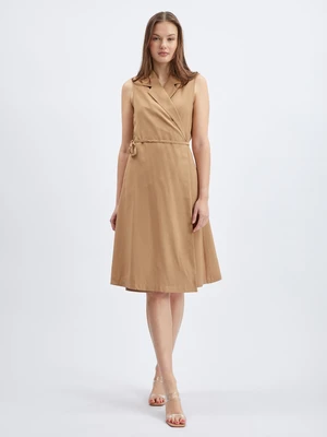 Light brown women's wrap dress ORSAY