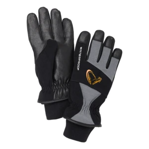 Savage gear rukavice thermo pro glove grey black - xl