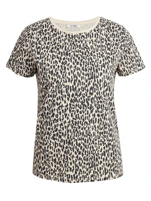 Beige T-shirt with animal pattern ORSAY - Women