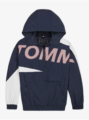 White and blue boys' hooded jacket Tommy Hilfiger - Boys