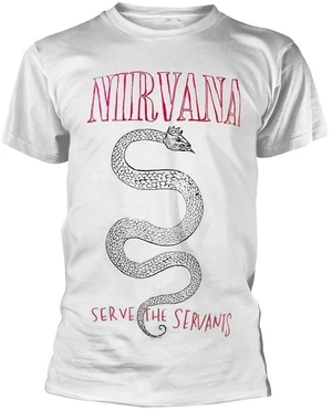 Nirvana Camiseta de manga corta Serpent Snake Blanco L