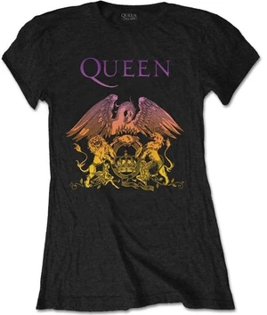 Queen Tričko Gradient Crest Womens Black XL