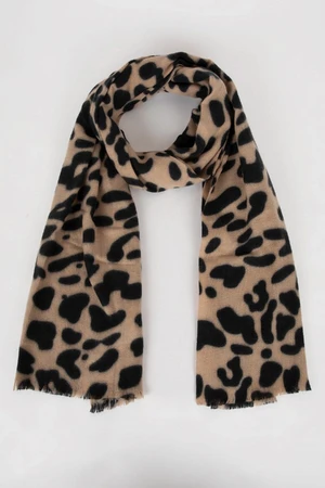 DEFACTO Women's Leopard Print Scarf