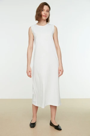 Trendyol White Sleeveless Long Lining Undershirt Dress