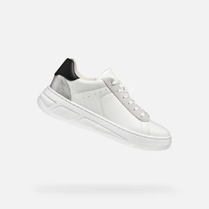 White women's sneakers Geox Ljuba - Women's