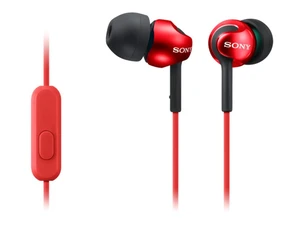 Sluchátka SONY MDR-EX110AP handsfree červené