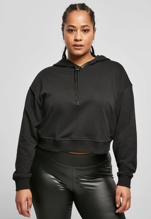 Women's Short Terry Hoody Black