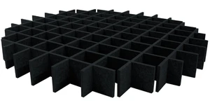 Mega Acoustic AcouCloud PET 9 cm Black Panneau de mousse absorbant