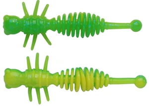 Berkley gumová nástraha powerbait power larvae spring green sunshine yellow - 4 cm 12 ks