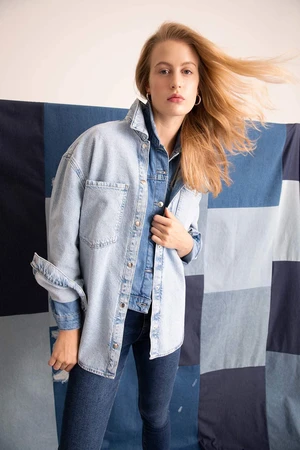 DEFACTO Oversize Fit Jean Jacket