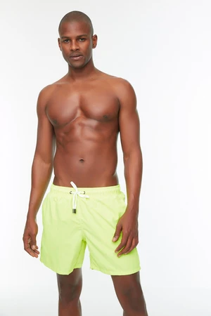 Trendyol Yellow Basic Standard Swim Shorts